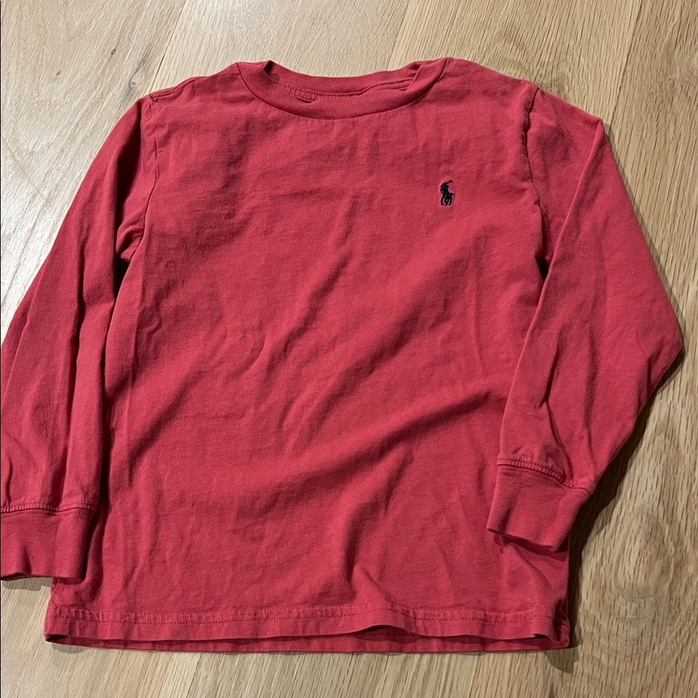 Polo by Ralph Lauren Kids Classic Red Long Sleeve Tee